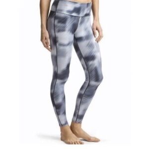 Athleta Black and Gray Patterned Leggings